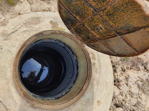 Regard de récupérateur d'eau de la commune de la Maxe