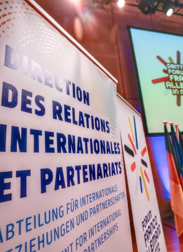 Kakemono du 3e forum franco allemand