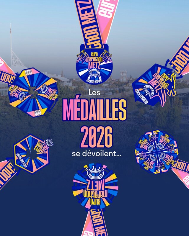 Médailles de l'Euro Marathon 2026