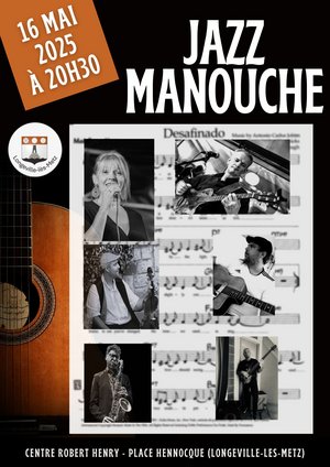 Affiche soirée Jazz Manouche à longeville les metz