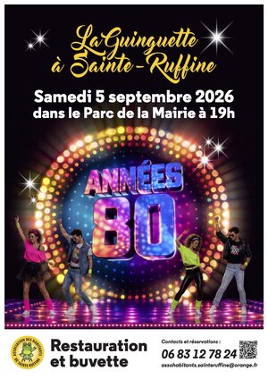 Affiche de la guinguette de sainte ruffine
