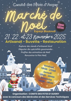 Affiche marché de noel Augny