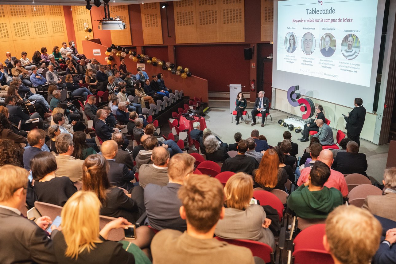 Photo du 40e anniversaire de centrale supelec au technopole de metz