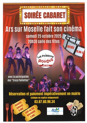 Affiche de la soirée cabaret à Ars sur Mosellele 25 octobre 2025 à 20h30
