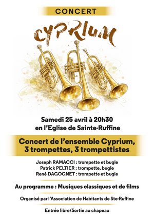 Affiche du concert de l'ensemble CYPRIUM