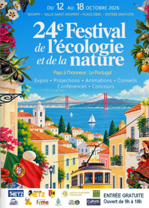 affiche du 24e festival de l'écologie et de la nature de woippy