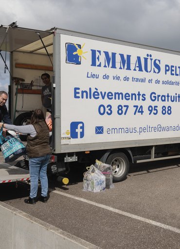 A la déchetterie de Marly, collecte 0Gaspi par Emmaus
