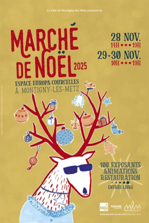 Affiche marché de noel de montigny les metz 2025
