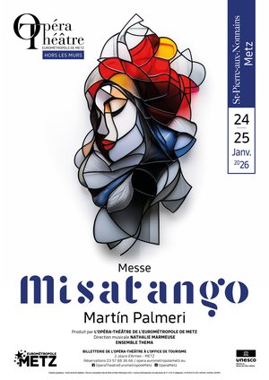 Affiche de Misatango par l'opéra théâtre de Metz au St Pierre aux nonnains Metz