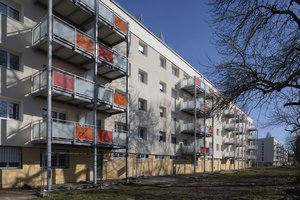 Quartier Bellecroix à Metz, batiment rénové