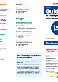 Guide de l'hébergement d'urgence et du logement accompagné