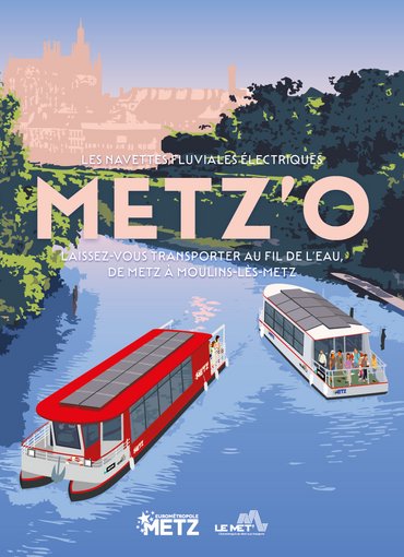 Affiche de la navette fluviale Metz'O 2026