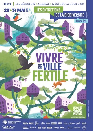 Affiche des 5e entretiens de la biodiversité à metz, en 2026