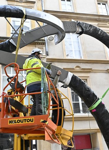 Installation de la dernière portion de serpentine en janvier 2026