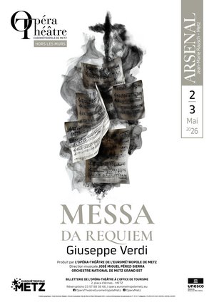 Affiche de la messe "messa da requiem"