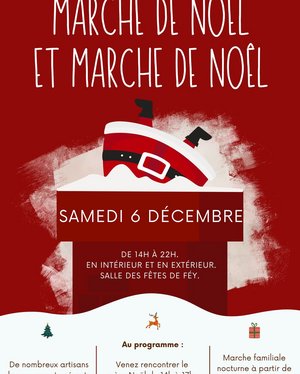 Affiche du marché de Noel de Fey