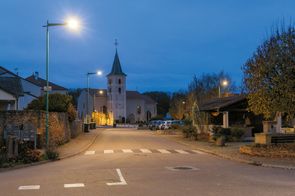 photo éclairage nocturne cuvry