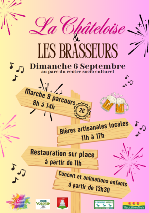 Affiche la chateloise et les brasseurs