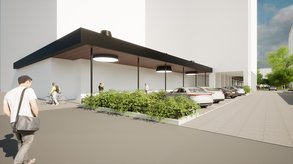 vue de la place Coislin après les travaux de réenchantement