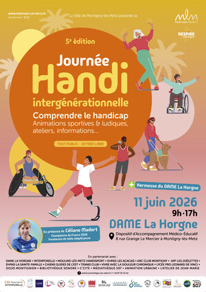 Affiche de la journée handi intergénérationnelle à Montigny-lès-Metz