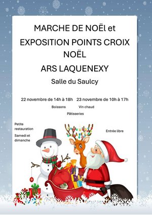 Affiche marché de noel 2025 d'Ars Laquenexy